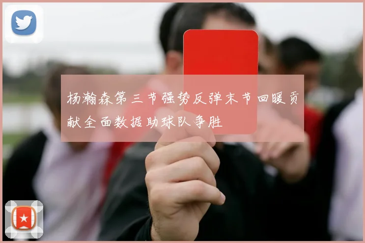 杨瀚森第三节强势反弹末节回暖贡献全面数据助球队争胜